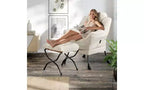Fauteuil paresseux GustoWave avec pouf, fauteuils de salon modernes avec repose-pieds, accoudoirs, poche latérale, fauteuil de salon confortable pour le salon