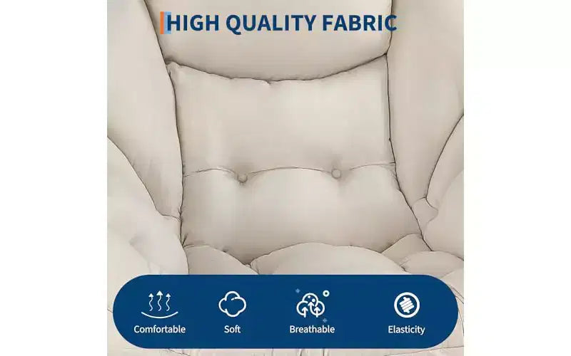 Fauteuil paresseux GustoWave avec pouf, fauteuils de salon modernes avec repose-pieds, accoudoirs, poche latérale, fauteuil de salon confortable pour le salon
