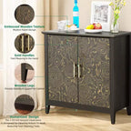 Meuble Buffet TROPOW, Meuble Bar à Café de 32" avec Étagère Réglable - Armoire de Rangement pour Salon, Entrée