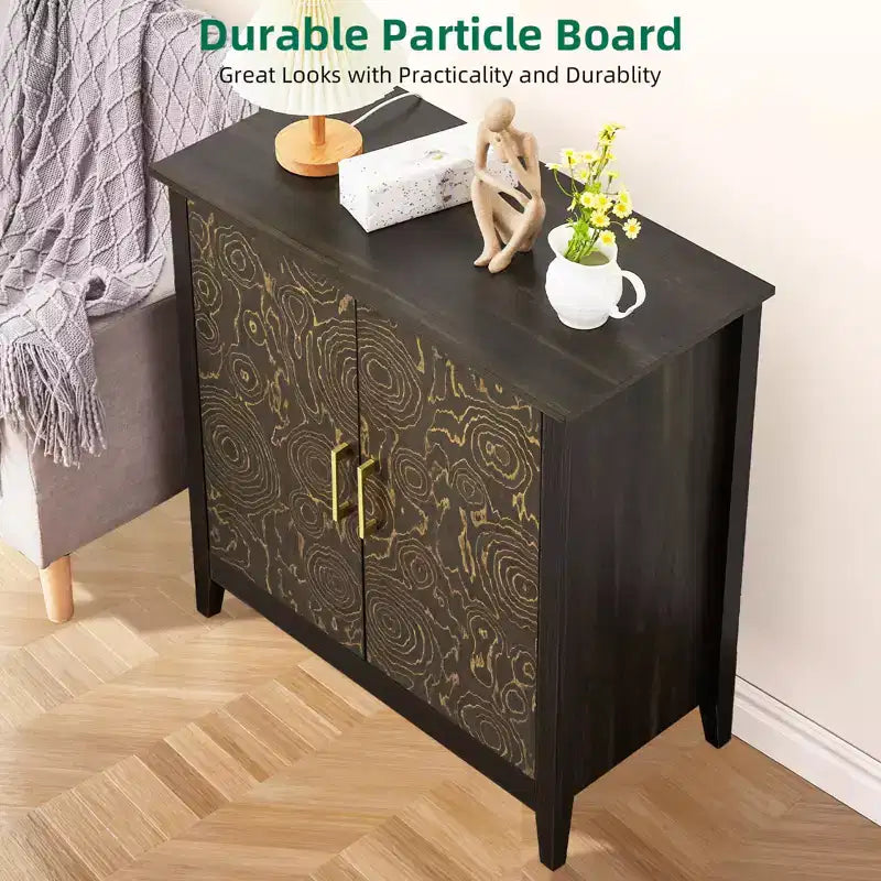 Meuble Buffet TROPOW, Meuble Bar à Café de 32" avec Étagère Réglable - Armoire de Rangement pour Salon, Entrée