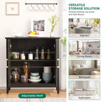 Meuble Buffet TROPOW, Meuble Bar à Café de 32" avec Étagère Réglable - Armoire de Rangement pour Salon, Entrée