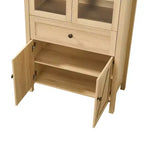 Meuble de cuisine Okak Dome, Armoire haute avec tiroir et 4 portes, Buffet polyvalent pour salon et salle à manger