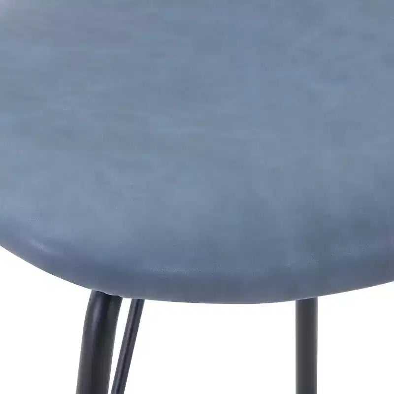 Jofran, Chaise de salle à manger capitonnée en similicuir, dossier fendu, style contemporain-moderne (lot de 2)