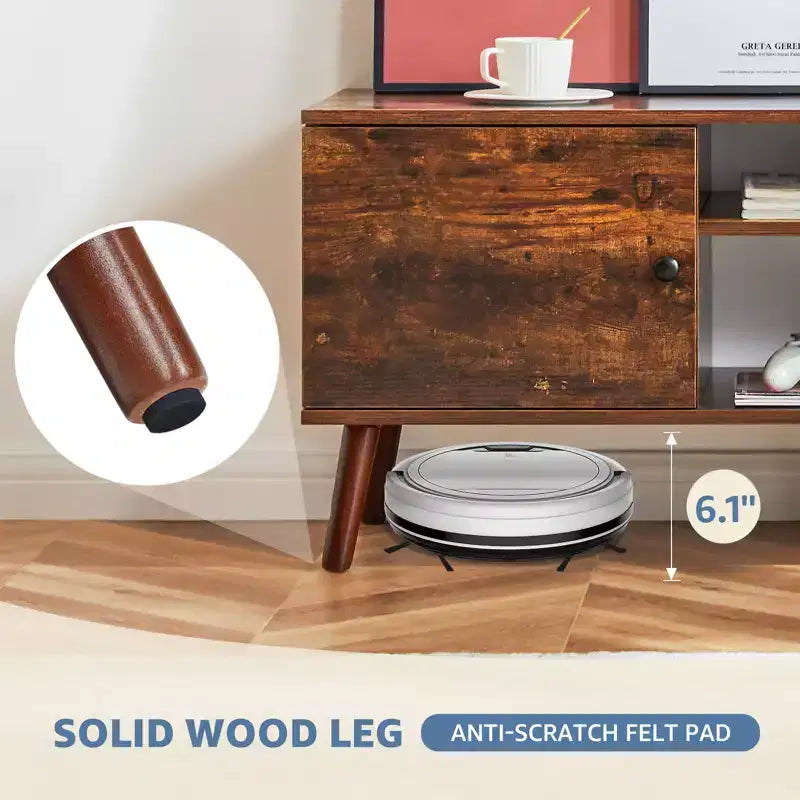 Meubles TV Bestier pour téléviseurs de 55/60 pouces, Meuble TV avec étagères de rangement ouvertes, Console TV moderne pour salon, chambre à coucher
