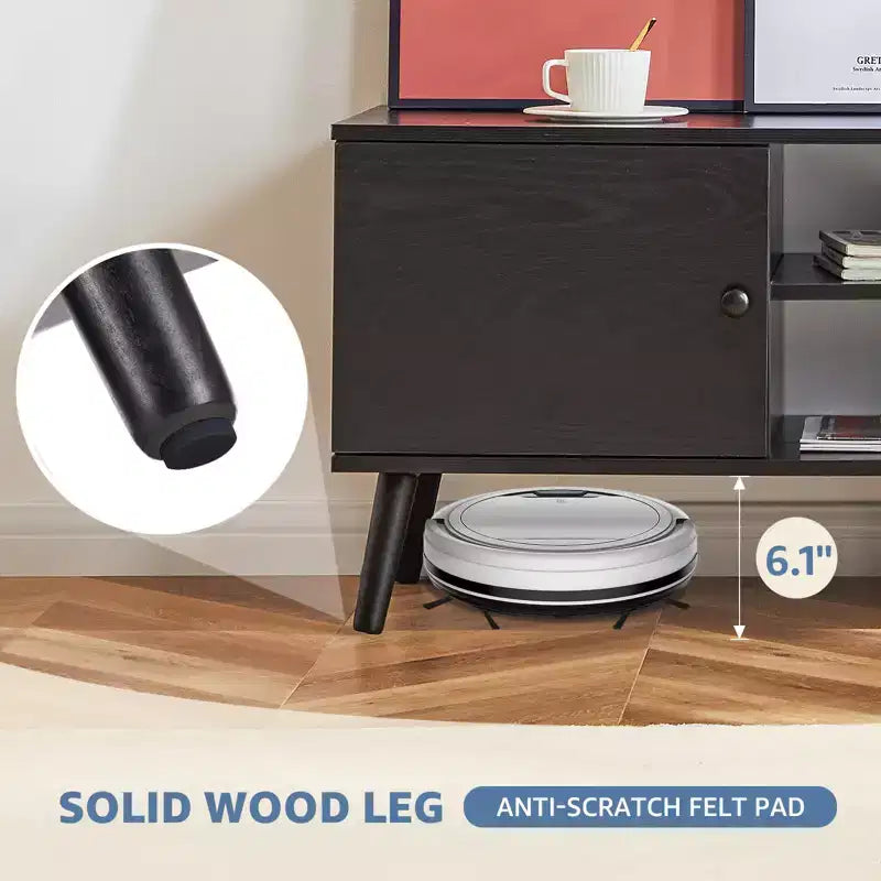 Meubles TV Bestier pour téléviseurs de 55/60 pouces, Meuble TV avec étagères de rangement ouvertes, Console TV moderne pour salon, chambre à coucher