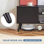 Meubles TV Bestier pour téléviseurs de 55/60 pouces, Meuble TV avec étagères de rangement ouvertes, Console TV moderne pour salon, chambre à coucher