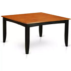 HomeStock Belmont Ensemble Table Carrée 9 Pièces 36/54 Pouces Avec Rallonge Papillon De 18 Pouces Et 8 Chaises De Salle À Manger Assise Bois