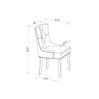 HomeStock Belmont, ensemble de meubles de salle à manger 5 pièces, comprenant une table à manger ronde avec pied central et 4 chaises à assise en bois, 42x42 pouces, Blanc lin