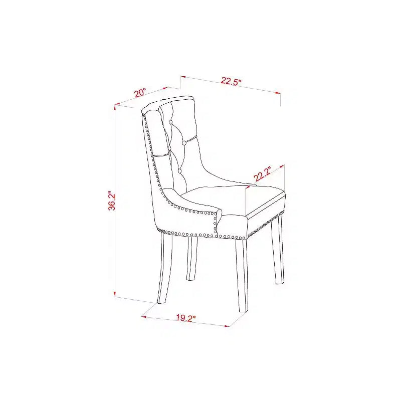 HomeStock Belmont, ensemble de meubles de salle à manger 5 pièces, comprenant une table à manger ronde avec pied central et 4 chaises à assise en bois, 42x42 pouces, Blanc lin