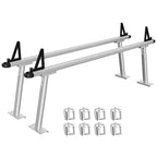 Support de Camion Porte-Échelle - 71 po Aluminium Capacité 800lb, Brides en C Sans Perçage, Ajustement Universel pour Benne de Pickup, Revêtement Poudre