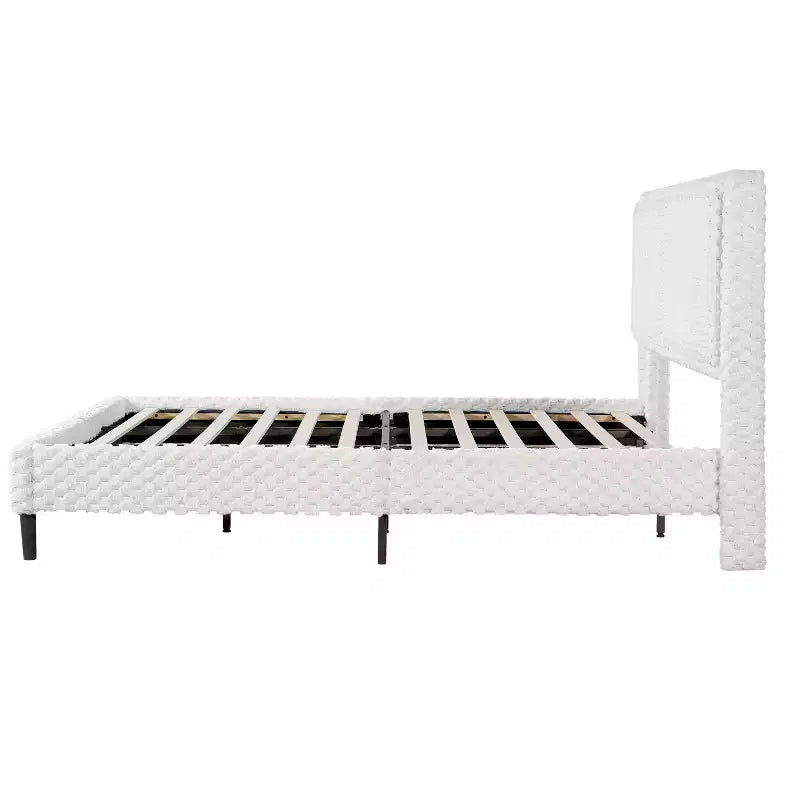 Lit rembourré moderne avec tête de lit Christopher Knight Home Cassandra