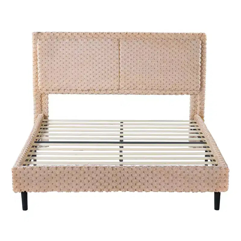 Lit rembourré moderne avec tête de lit Christopher Knight Home Cassandra