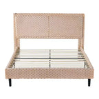 Lit rembourré moderne avec tête de lit Christopher Knight Home Cassandra