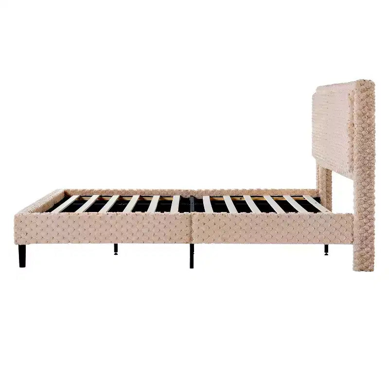 Lit rembourré moderne avec tête de lit Christopher Knight Home Cassandra