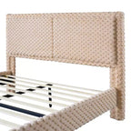 Lit rembourré moderne avec tête de lit Christopher Knight Home Cassandra
