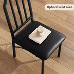 Ensemble table de salle à manger TROPOW pour 2, ensemble table et chaises de cuisine avec 2 coussins en PU ultra confortables, ensemble de meubles de salle à manger pour 2 avec cuisine