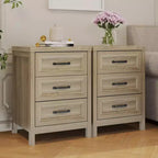 Commode à 3 tiroirs, commode moderne en bois avec façade de tiroir à panneaux surélevés, commode d'appoint pour chambre à coucher, salon, entrée