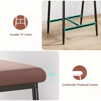 Lot de 2 ou 4 tabourets de bar de 67,3 cm, hauteur comptoir, avec accoudoirs, coussin épais et large, dossiers, pour bar et cuisine