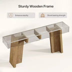 Lantine Table Console Longue 180 cm, Table d'Entrée Étroite Style Ferme Derrière le Canapé pour Salon, Couloir, Entrée, Foyer