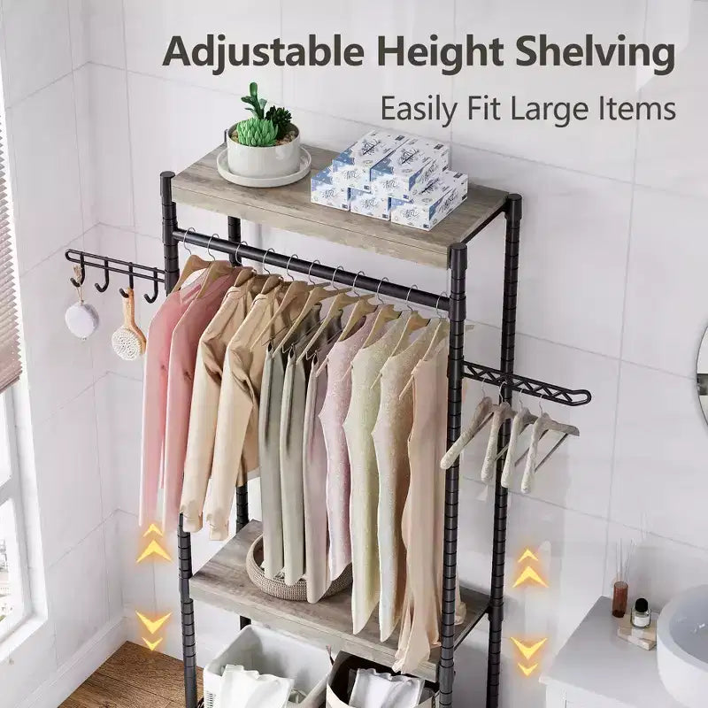 Étagère de rangement 74, à installer au-dessus de la machine à laver et du sèche-linge, support de buanderie robuste et réglable, organisateur de séchage de vêtements peu encombrant pour la buanderie