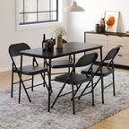 Chaises pliantes tout acier avec dossier, chaises de salle à manger pliables en métal robuste supportant jusqu'à 150 kg, pour bureau, événements intérieurs et extérieurs