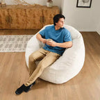 Fauteuil poire structuré Big Joe Cloudberry rempli de mousse