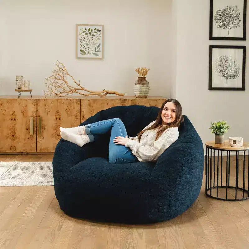 Fauteuil poire structuré Big Joe Cloudberry rempli de mousse
