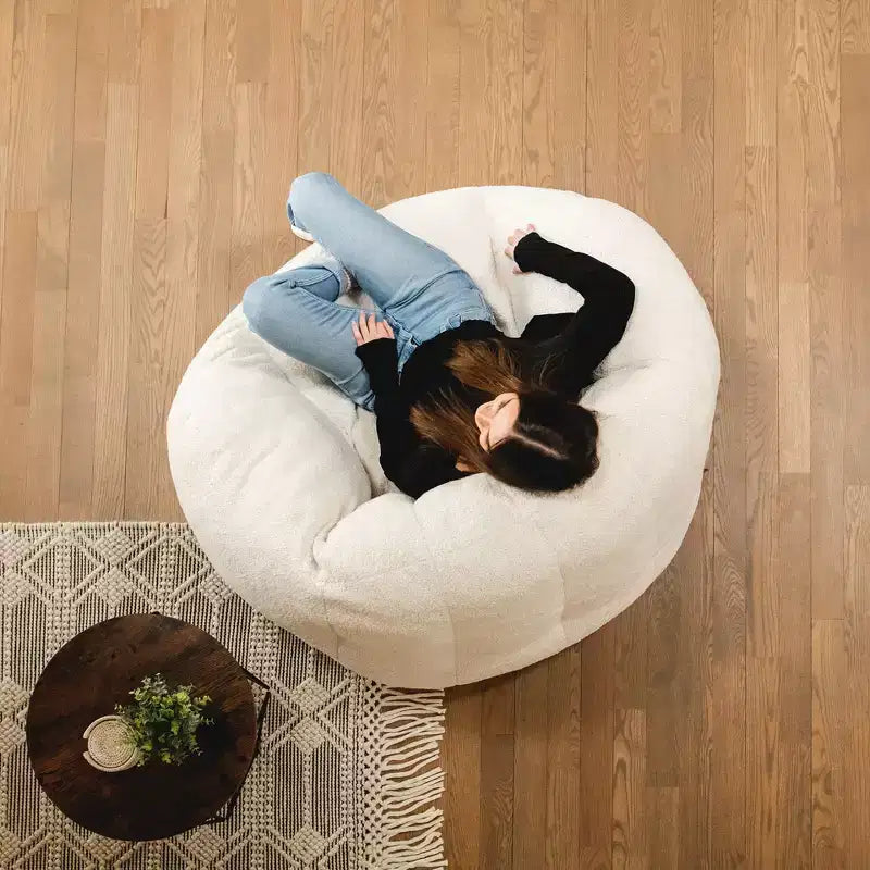 Fauteuil poire structuré Big Joe Cloudberry rempli de mousse