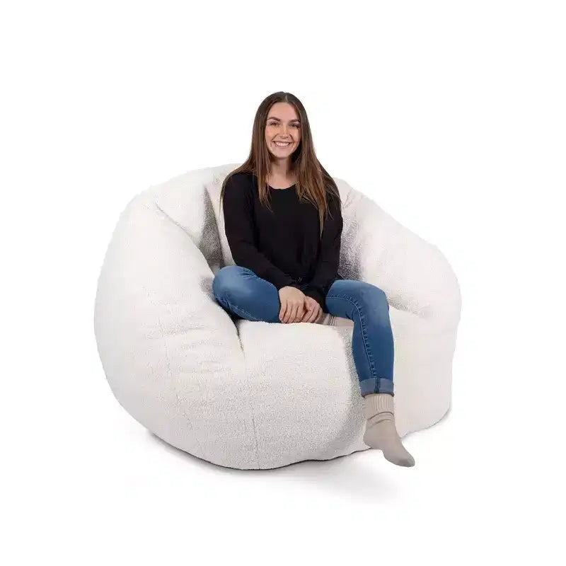 Fauteuil poire structuré Big Joe Cloudberry rempli de mousse
