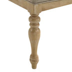 Roundhill Furniture Chaises de salle à manger Verta en bois massif à dossier croisé, lot de 2, finition chêne clair