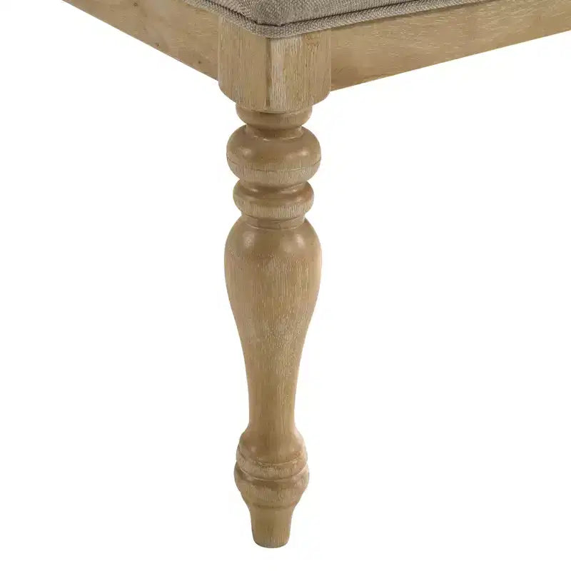 Roundhill Furniture Chaises de salle à manger Verta en bois massif à dossier croisé, lot de 2, finition chêne clair