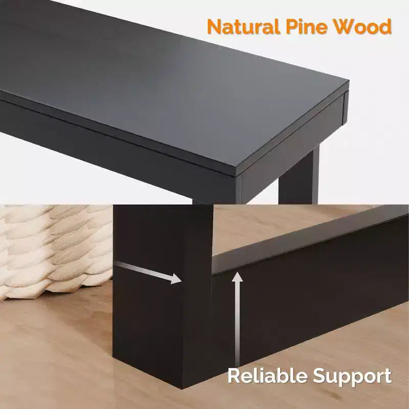 Karl Home | Console moderne en bois massif pour entrée ou couloir