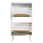 Karl Home 2 Tiroirs Blanc Panneau de Particules 54cm. L Meubles à Chaussures