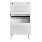 Karl Home 2 Tiroirs Blanc Panneau de Particules 54cm. L Meubles à Chaussures