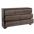 Commode à 7 tiroirs Karl Home en MDF (panneau de fibres à densité moyenne) marron, L. 137 cm
