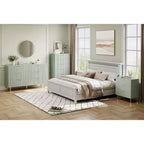 Commode moderne à 5 tiroirs - Grande capacité de rangement avec poignées dorées pour Chambre et Salon