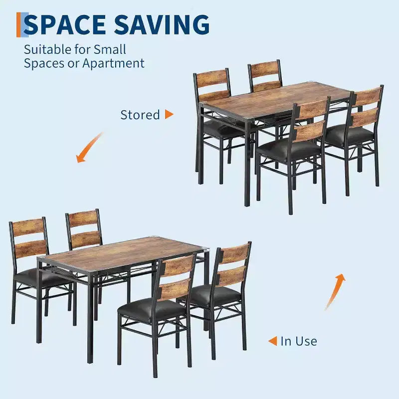 Ensemble Table et Chaises de Salle à Manger, Ensemble Table de Salle à Manger avec Protection d'Angle, Table de Cuisine et Chaises en Bois avec Chaises Rembourrées pour Cuisine, Appartement