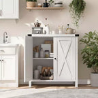 29.9 Buffet Bahut avec Étagères Réglables et 2 Portes, Meuble d'Appoint Console pour Entrée
