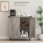29.9 Buffet Bahut avec Étagères Réglables et 2 Portes, Meuble d'Appoint Console pour Entrée