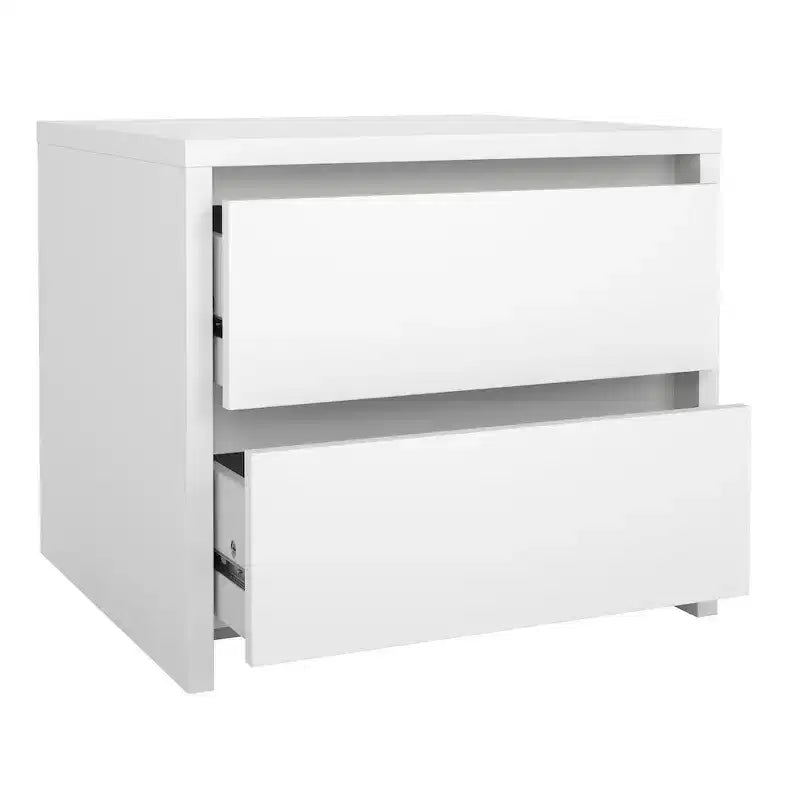 Tvilum,Table de chevet à 2 tiroirs de 43 cm de haut Next