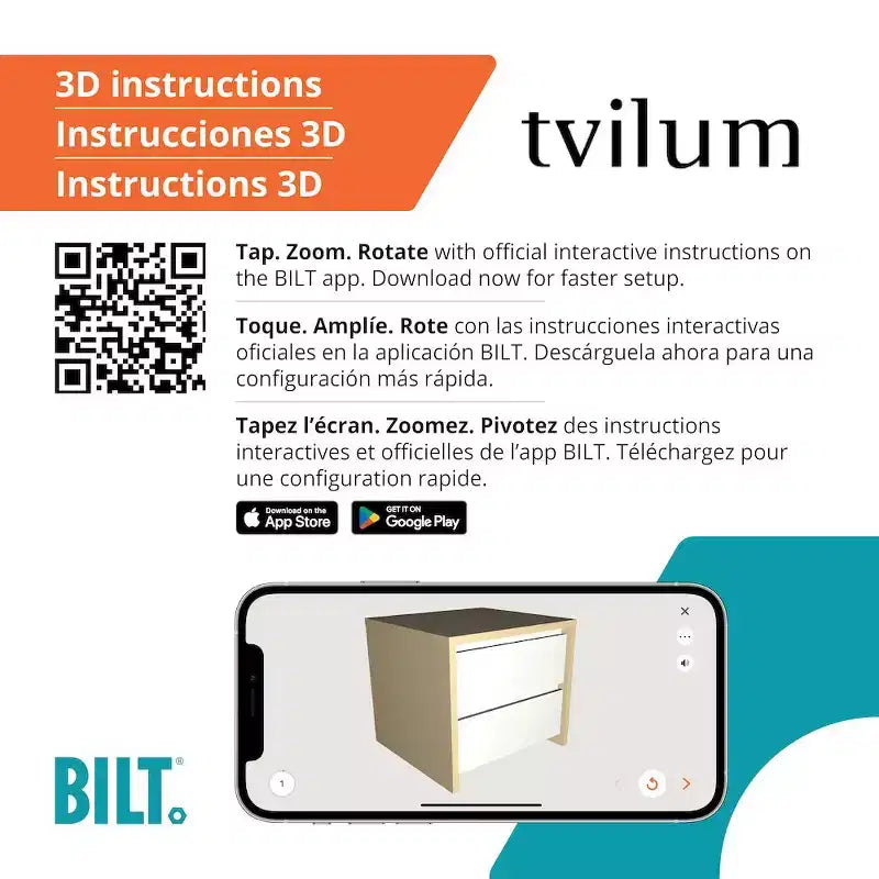 Tvilum,Table de chevet à 2 tiroirs de 43 cm de haut Next