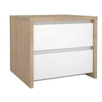 Tvilum,Table de chevet à 2 tiroirs de 43 cm de haut Next