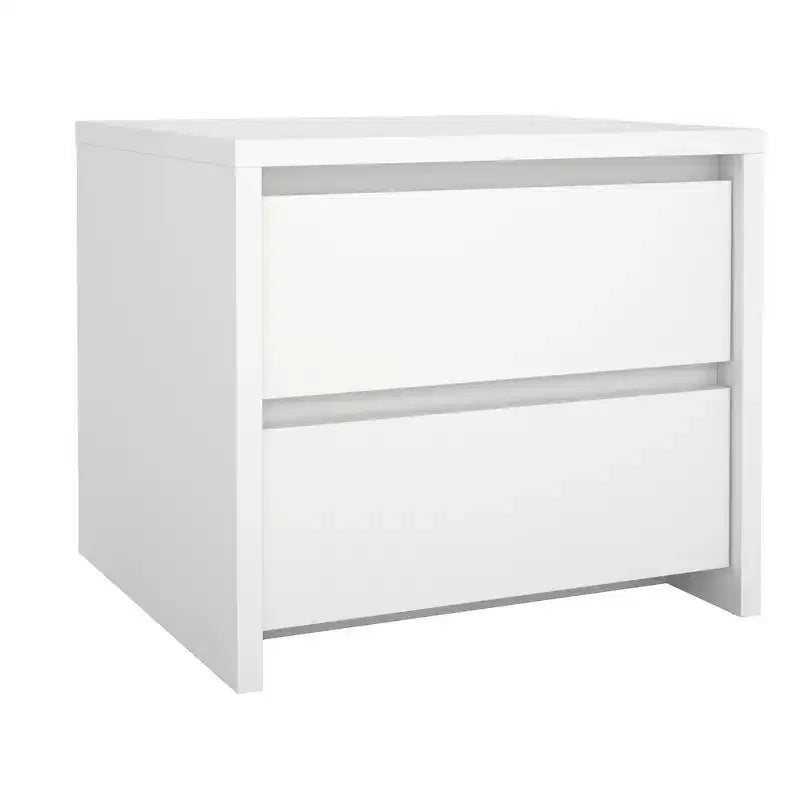 Tvilum,Table de chevet à 2 tiroirs de 43 cm de haut Next