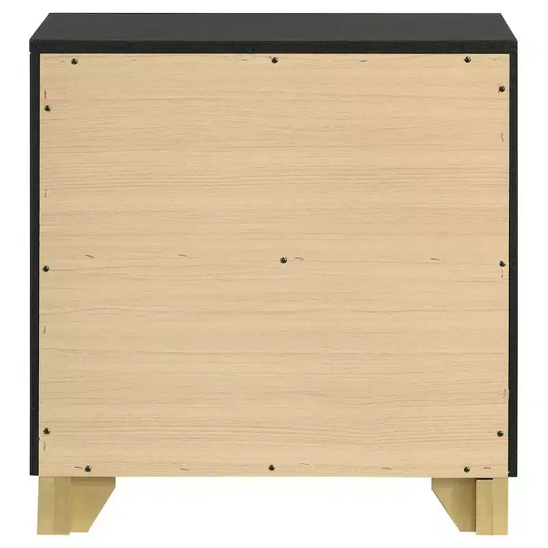 Coaster, Table de chevet 2 tiroirs Caraway Noir