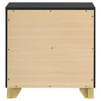 Coaster, Table de chevet 2 tiroirs Caraway Noir