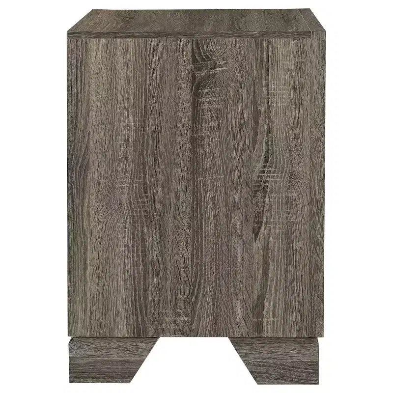 Coaster, table de chevet 2 tiroirs Wright, chêne marron