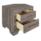 Coaster, table de chevet 2 tiroirs Wright, chêne marron