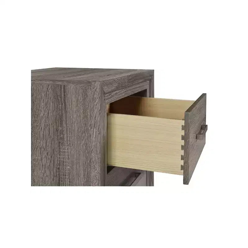 Coaster, table de chevet 2 tiroirs Wright, chêne marron
