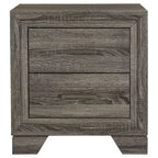 Coaster, table de chevet 2 tiroirs Wright, chêne marron