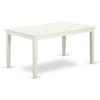 HomeStock Table de salle à manger rectangulaire 36x60 avec plateau en bois massif
